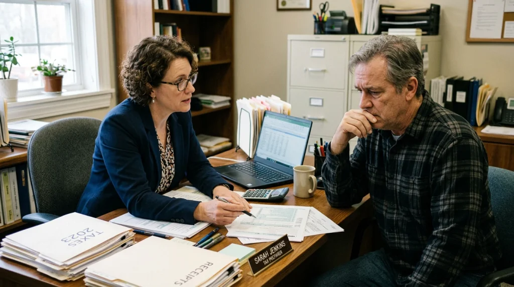 Asesora indicando problemas