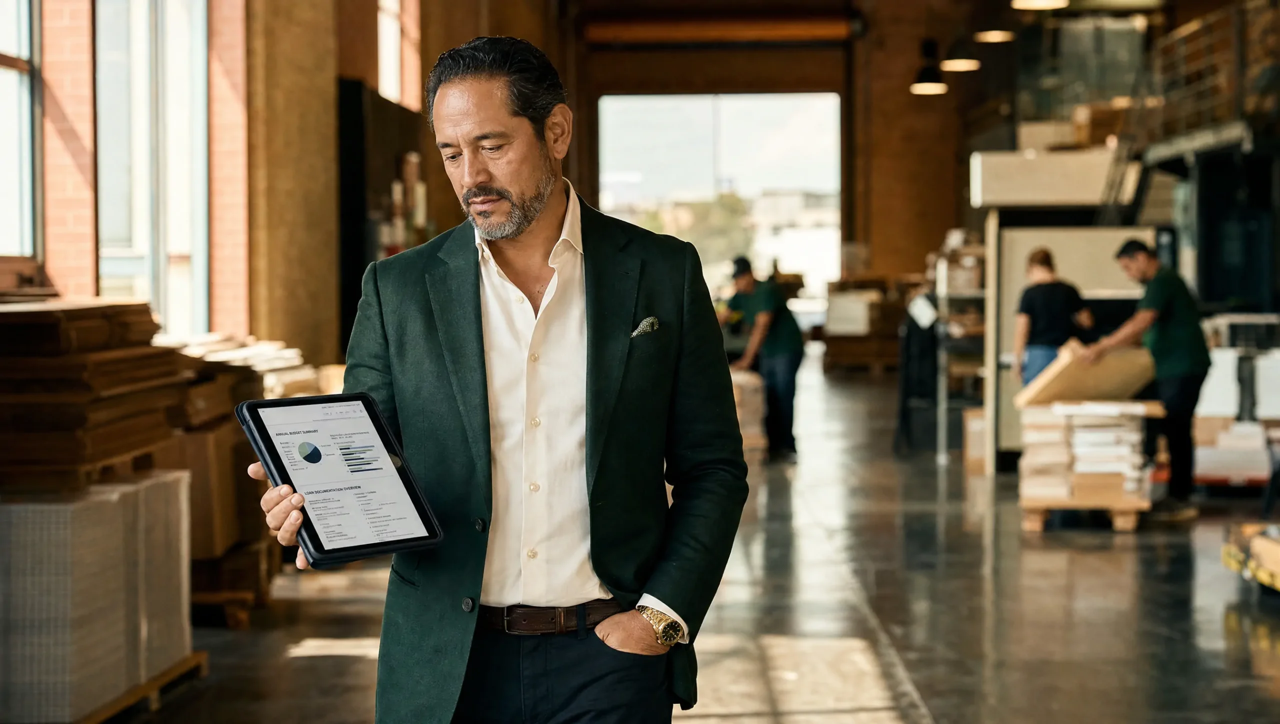 Latino business owner leading his company with comprehensive CFO Premium financial services from SAS